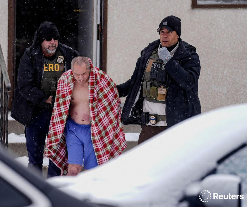 Man dragged out in winter